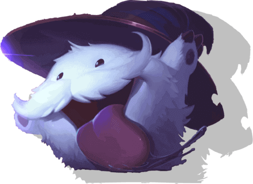 Poro from League of Legends happily looking at all list of text that shows our boosting services for LoL.